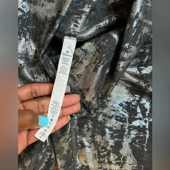 Lululemon Wunder Under Hi-Rise Tight Brindle Foil 28 W5BIHS Crinkle Heather 6 - Picture 8 of 11